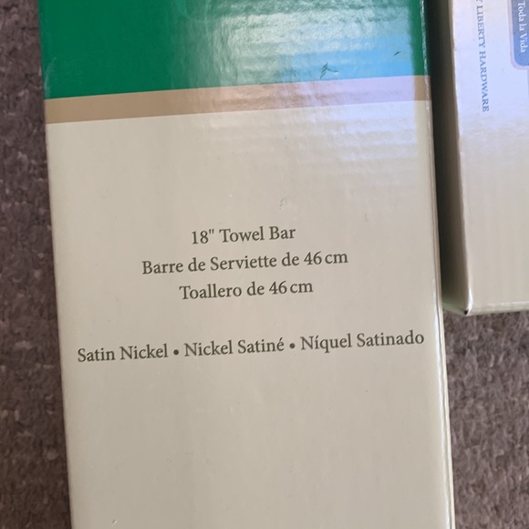 CRESTFIELD  18” towel bare and Towel ring COLOR: Satin Nickel - Picture 2 of 4